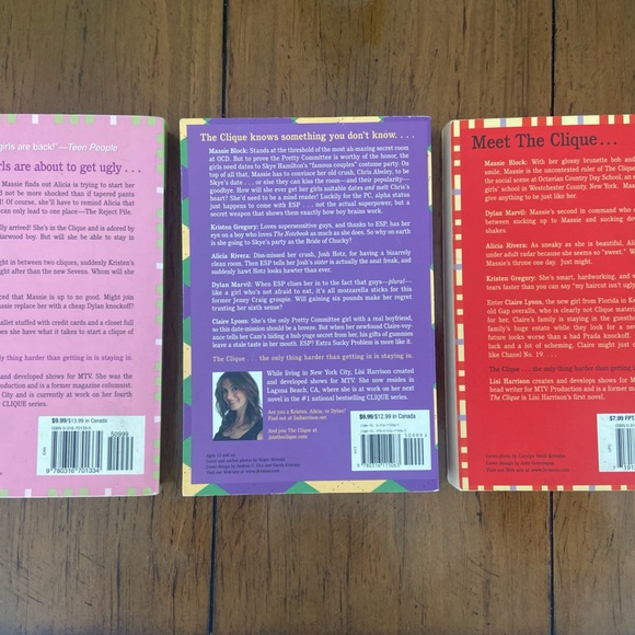 Set of 3 books of a clique novel by Lisi Harrison - Picture 4 of 7